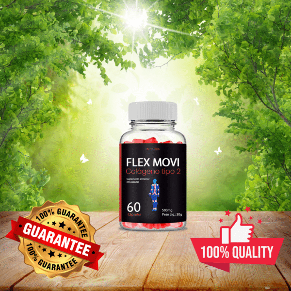 Flex Movi Colágeno Tipo 2 + Acido Hialuronico - Psi Nutra - 60 Cápsulas - Imagem 4