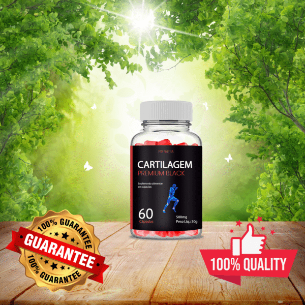 Cartilagem Premium Black - Psi Nutra - Colageno Tipo 2 - 60 Cápsulas - Imagem 5