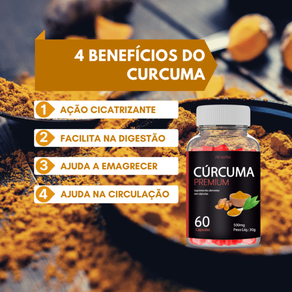 Curcuma Premium - Psi Nutra - 60 Capsulas - Imagem 2
