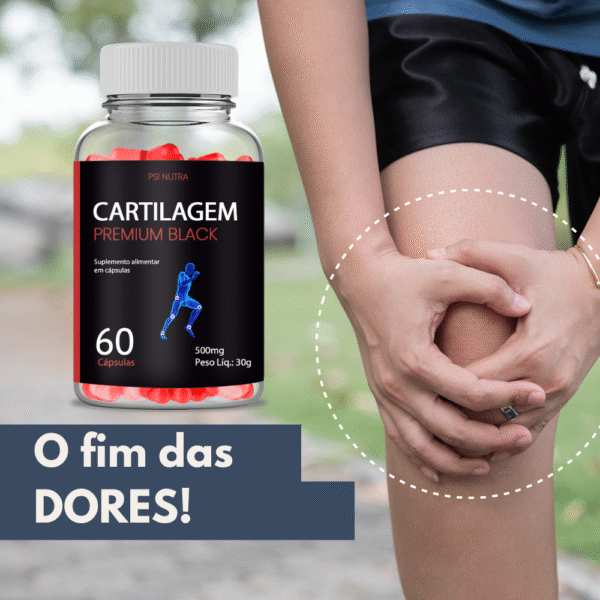 Cartilagem Premium Black - Psi Nutra - Colageno Tipo 2 - 60 Cápsulas - Imagem 2