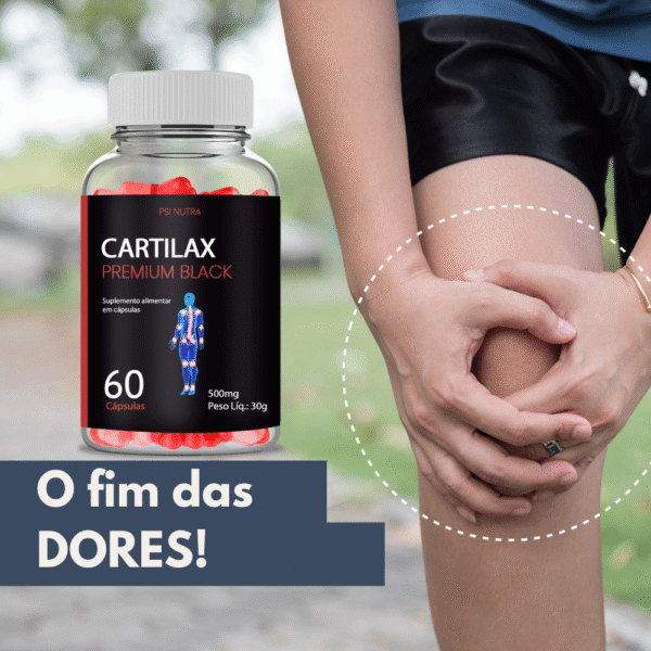 Cartilax Premum Black Colageno Tipo Ii Psi Nutra 60 Cápsulas - Imagem 2