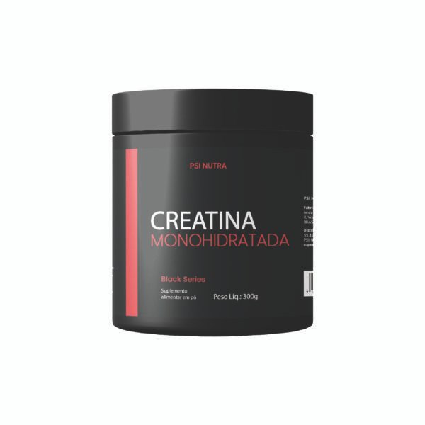 Creatina Monohidratada Black Series 300g Suplemento alimentar em pó - pré treino